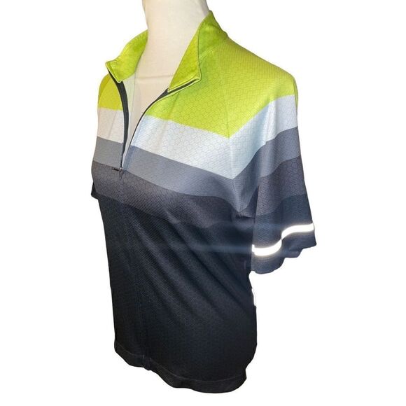 Novara Collared Shirt Short Sleeve Full Zip Closure Multicolor Size M - Picture 10 of 11